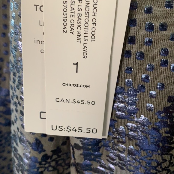 Chico’s top long sleeve - Picture 6 of 6